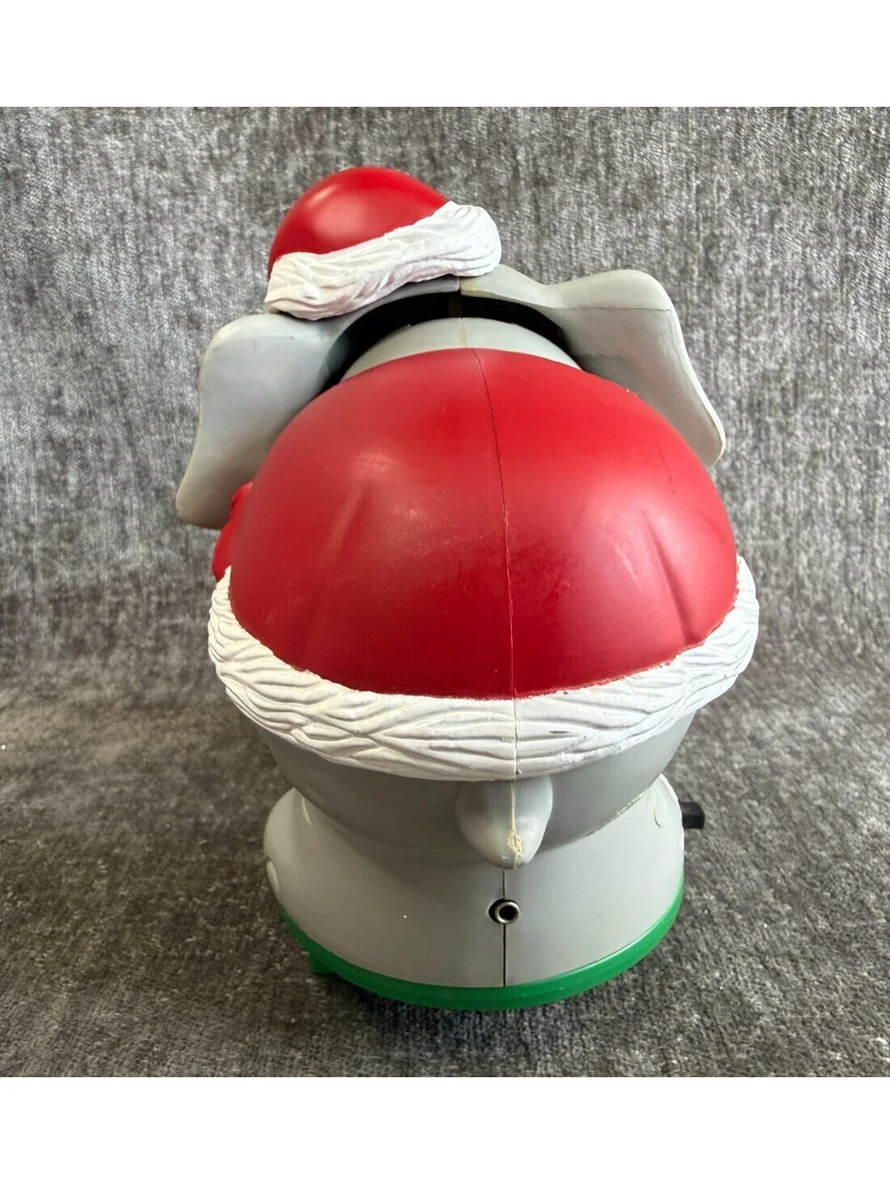 Vintage Santa's Action World Edgar The Christmas Bubble Elephant Ornament In Box